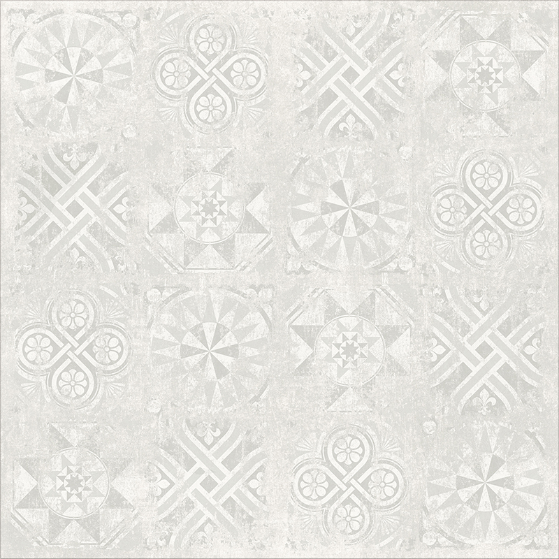 Керамогранит «Керамика будущего - IDALGO» Декор Цемент SR 
Белый
