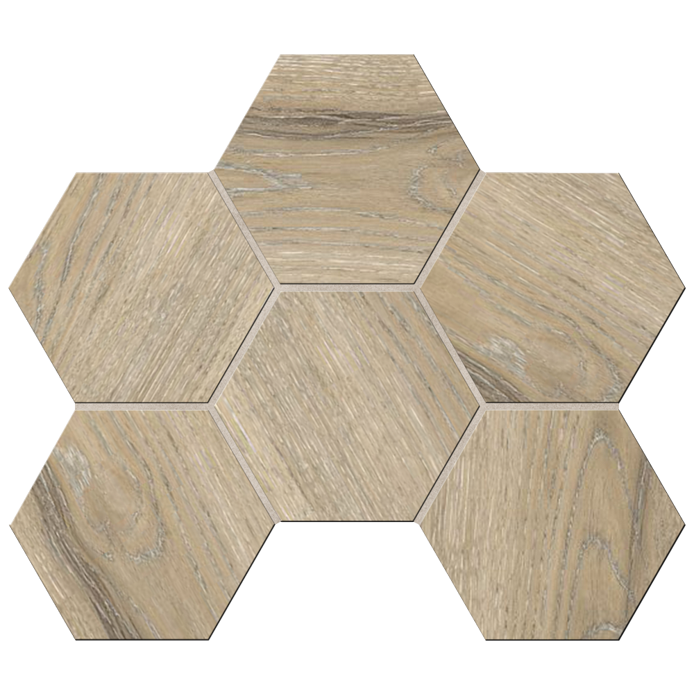 Мозаика «Estima» DA02 Hexagon 25x28,5 Неполированная