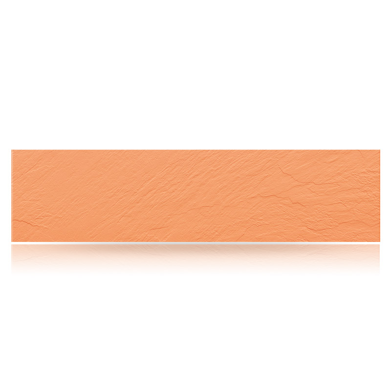 Плитка керамогранит 1200х295х11 рельеф насыщенно-оранжевый