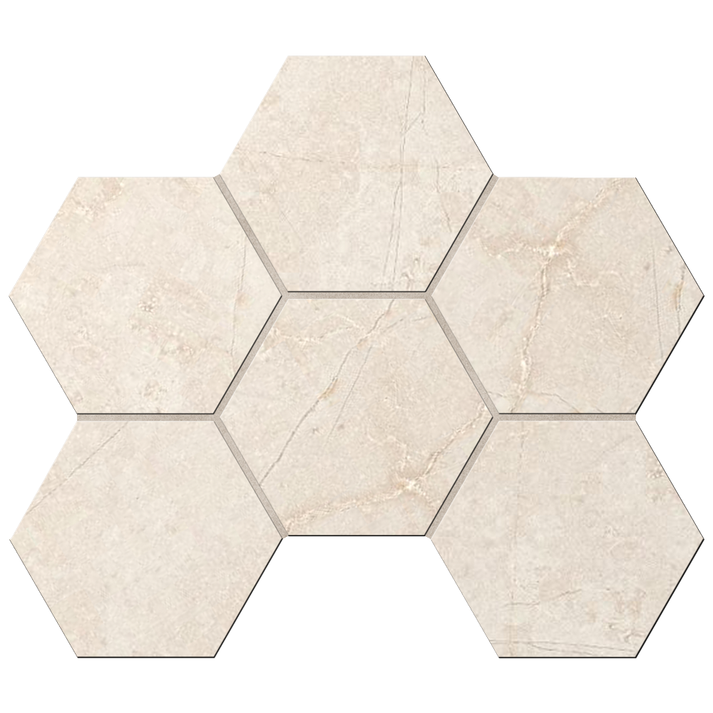 Мозаика «Estima» MA02 Hexagon 25x28,5 Неполированная / Полированная